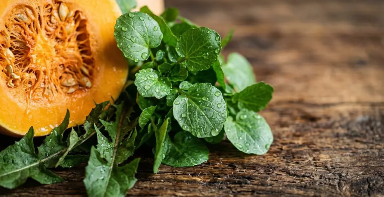Composition d'aliments alcalinisants français de saison sur une table rustique